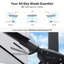 Clearance - PURPLE LEAF OPEN BOX Outdoor Umbrella Tiltable Patio Umbrella