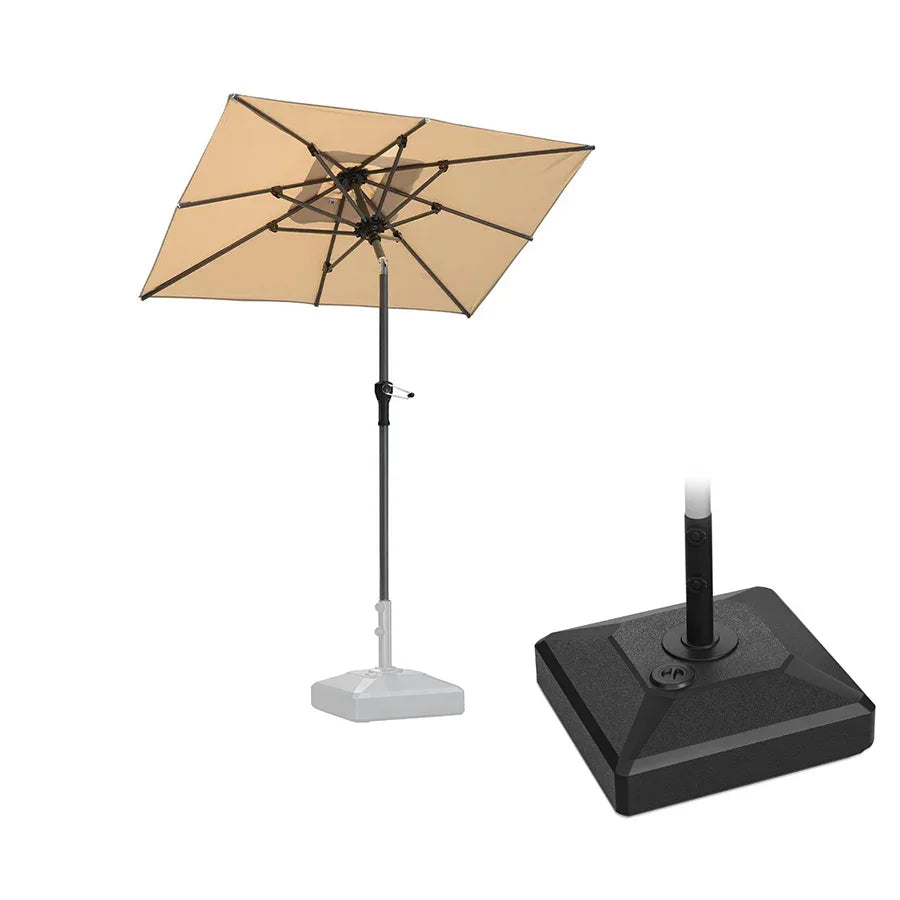 Crank & Tilt Rectangular Patio Umbrella