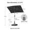 PURPLE LEAF Deluxe Aluminum Market Umbrella, Outdoor Table Umbrella for Patio, Porch