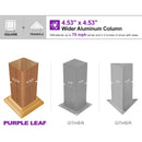 PURPLE LEAF Caesar Louvered Pergola with  Milky Lights Wood Grain Frame Gray Roof Aluminum Pergola with Adjustable Roof  Hardtop Gazebo for Outdoor Deck Garden Yard