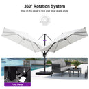 Clearance - PURPLE LEAF OPEN BOX Outdoor Umbrella Tiltable Patio Umbrella