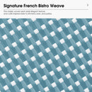 PURPLE LEAF Patio French Round Counter Stool Set of 2 Rattan Backless Stackable Barstools Aluminum Frame Footrest with Woven Wicker for Outdoor Kitchen Yard