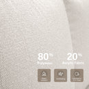 PURPLE LEAF Caesar U-Shaped Patio Conversation Set with Bronze Cushion Pillows and Ottoman Couch for Patio Backyard