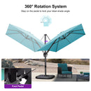 Clearance - PURPLE LEAF OPEN BOX Outdoor Umbrella Tiltable Patio Umbrella