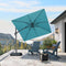 PURPLE LEAF Affordable Patio Umbrella Swivel Left-Right Tiliting Cantilever Umbrella