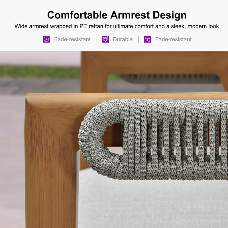 PURPLE LEAF Outdoor Bar Stool Counter Stools Rattan Bar Chair with Back Aluminum Modern Barstools for Patio Garden Kitchen