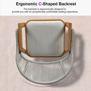 PURPLE LEAF Outdoor Bar Stool Counter Stools Rattan Bar Chair with Back Aluminum Modern Barstools for Patio Garden Kitchen
