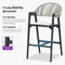 PURPLE LEAF Outdoor Bar Stool Counter Stools Rattan Bar Chair with Back Aluminum Modern Barstools for Patio Garden Kitchen