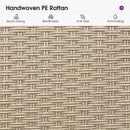 PURPLE LEAF Outdoor Bar Stools Set of 2 Backless Rattan Barstools with Saddle Seat and Footrest All Weather Aluminum Bar Chairs for Patio Kitchen Island Pool Balcony