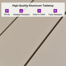 PURPLE LEAF 7/9/11 Pieces Outdoor Dining Set Aluminium Dining Table and Woven Rattan Chairs Dining Furniture Set with Cushions for Deck Patio Champagne