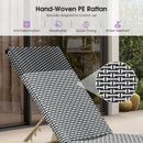 PURPLE LEAF Pool Oversized Lounge Chairs Rattan Aluminium Patio Chaise Lounge Outdoor Adjustable Recliner Finish Loungers Woven PE Sun Chairs for Poolside Deck Beach