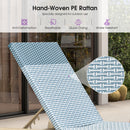 PURPLE LEAF Pool Oversized Lounge Chairs Rattan Aluminium Patio Chaise Lounge Outdoor Adjustable Recliner Finish Loungers Woven PE Sun Chairs for Poolside Deck Beach