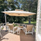 PURPLE LEAF Best Square Cantilever Pool Umbrella Outdoor Patio Sun Porch Umbrella