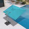 PURPLE LEAF Deluxe Aluminum Outdoor Patio Umbrella Square Cantilever Umbrellas