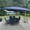 PURPLE LEAF Large Rectangular Porch Umbrella Outside Cantilever Patio Yard Umbrella