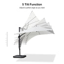 Clearance - PURPLE LEAF OPEN BOX Outdoor Umbrella Tiltable Patio Umbrella