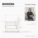 PURPLE LEAF Caesar L-shaped Patio Conversation Set with Khaki Cushion Pillows and Ottoman Couch for Backyard Porch