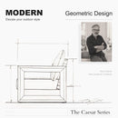 PURPLE LEAF Caesar Enclosed Patio Conversation Set with Grey Cushion Pillows and Ottoman for Porch Graden