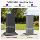 PURPLE LEAF Caesar Wall Mounted Louvered Pergola, All-Aluminum Patio Cover with Adjustable Roof, Hidden Gutter Drainage, Lean-to Pergola for Deck, Backyard, Porch, Dark Gray
