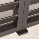 PURPLE LEAF Louvered Pergola Accessory Aluminum Louver Grille for Optimal Privacy, Sunlight Control Side Fixed Shutter Wall, for Bronze Pergola Not Included