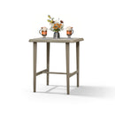 PURPLE LEAF Outdoor Bar Table Patio Dining Table Coffee Kitchen Breakfast Bistro Pub Bar Table for Patio Poolside