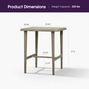 PURPLE LEAF Outdoor Bar Table Patio Dining Table Coffee Kitchen Breakfast Bistro Pub Bar Table for Patio Poolside