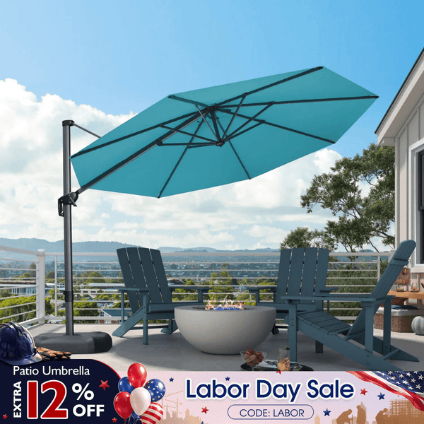 custom offset patio umbrellas 360° Round Umbrella | For Cantilever, Deck Shade daytona-motorcycle-helmets This VredHom outdoor patio Taille:44.5 8x10' Bronze Frame Market