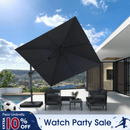 PURPLE LEAF Best Value Cantilever Patio Umbrella with Left-Right Tilt and 360° Swivel Outdoor Umbrellas