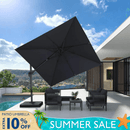 PURPLE LEAF Best Value Cantilever Patio Umbrella with Left-Right Tilt and 360° Swivel