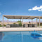 PURPLE LEAF Louvered Pergola Modern Champagne Pergola with Adjustable Roof for Deck Backyard Garden