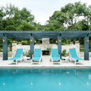 PURPLE LEAF Outdoor Chaise Lounge Set Adjustable Sunbathing Recliner with Side Table for Beach Poolside Patio Outside Aluminum Chaise Lounger