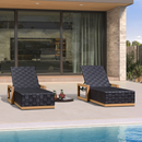 PURPLE LEAF Patio Lounge Chair Modern Outdoor Chaise Lounge with Adjustable Backrest Rattan Chaise Lounge Chairs for Pool Garden Backyard Beach