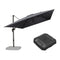 PURPLE LEAF Affordable Patio Umbrella with Base, Square and Rectangular Outdoor Umbrella