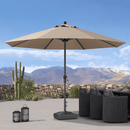 Clearance-PURPLE LEAF OPEN BOX Aluminum Outdoor Market Umbrella Patio Table Umbrella For Pool