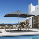 PURPLE LEAF Hailar Deluxe Aluminum Market Umbrella, Outdoor Table Umbrella for Patio, Porch