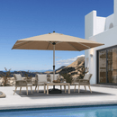 PURPLE LEAF Hailar Deluxe Aluminum Market Umbrella, Outdoor Table Umbrella for Patio, Porch