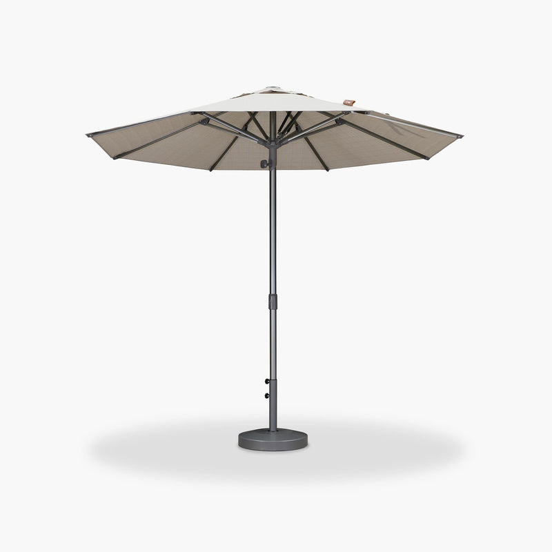 PURPLE LEAF Patio Market Table Umbrella with Semi-Automatic Opening Function