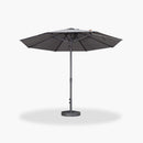 PURPLE LEAF Patio Market Table Umbrella with Semi-Automatic Opening Function