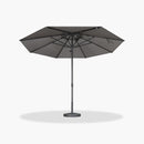 PURPLE LEAF Patio Market Table Umbrella with Semi-Automatic Opening Function