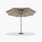 PURPLE LEAF Patio Market Table Umbrella with Semi-Automatic Opening Function