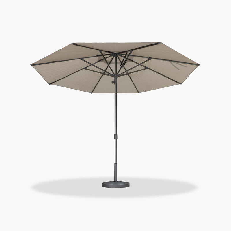 PURPLE LEAF Patio Market Table Umbrella with Semi-Automatic Opening Function