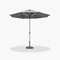 PURPLE LEAF Patio Market Table Umbrella with Semi-Automatic Opening Function