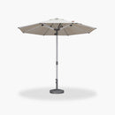 PURPLE LEAF Patio Market Table Umbrella with Semi-Automatic Opening Function