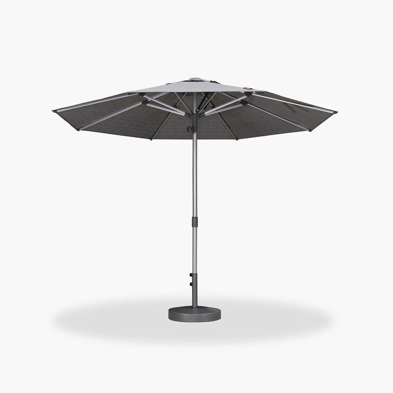 PURPLE LEAF Patio Market Table Umbrella with Semi-Automatic Opening Function