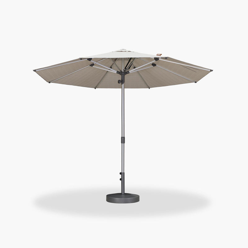 PURPLE LEAF Patio Market Table Umbrella with Semi-Automatic Opening Function