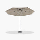 PURPLE LEAF Patio Market Table Umbrella with Semi-Automatic Opening Function