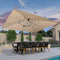PURPLE LEAF Rectangular Large Outdoor Cantilever Umbrella With Base for Garden, Pool