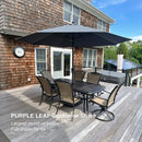 PURPLE LEAF Aluminum Market Patio Umbrella Commercial Outdoor Garden Umbrella