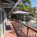 PURPLE LEAF Porch Table Umbrella with Crank and Tilt, Market Patio Umbrella