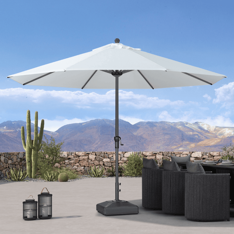 PURPLE LEAF Aluminum Outdoor Market Umbrella Patio Table Umbrella